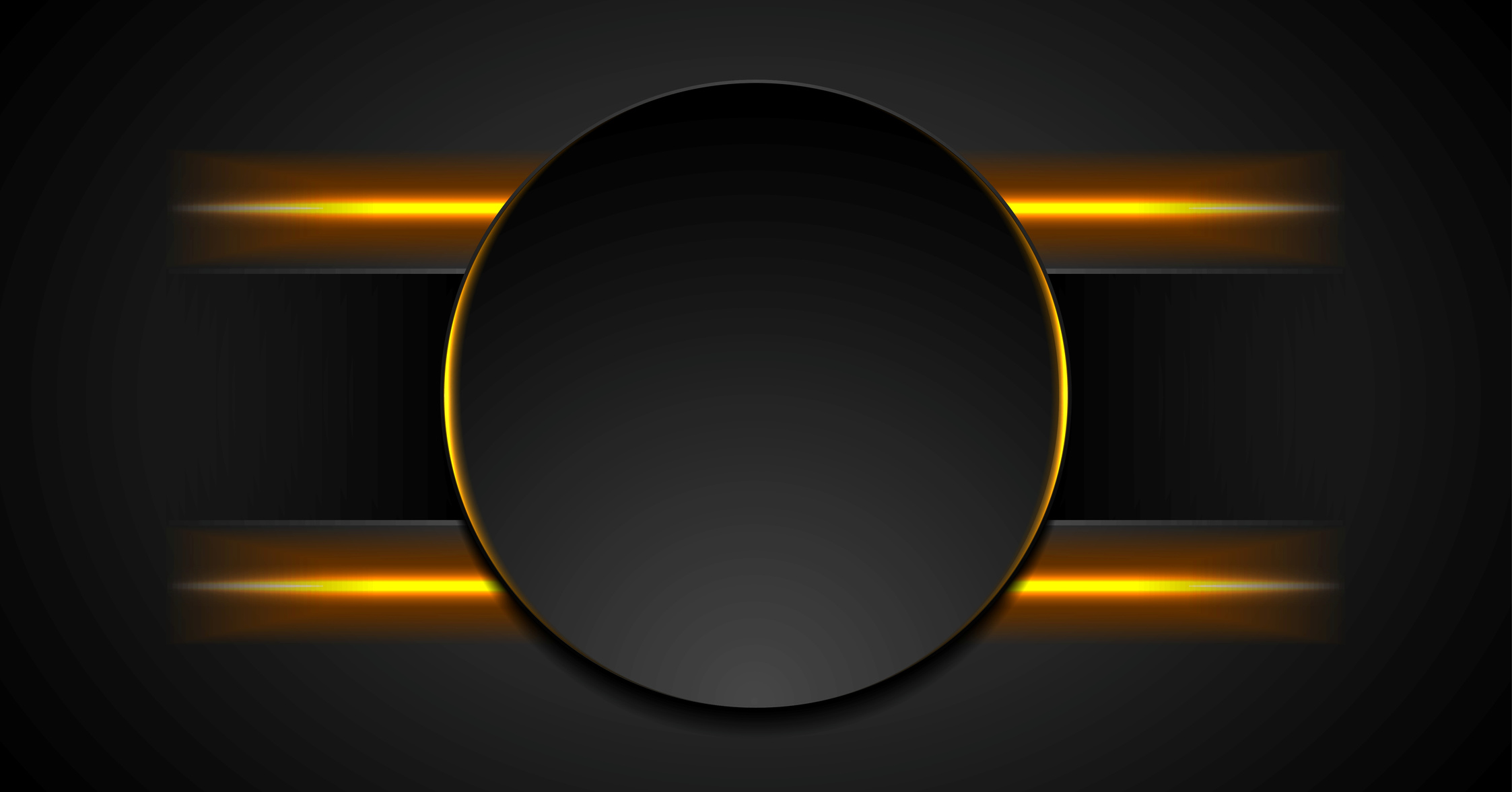 Black tech background with glowing fiery light