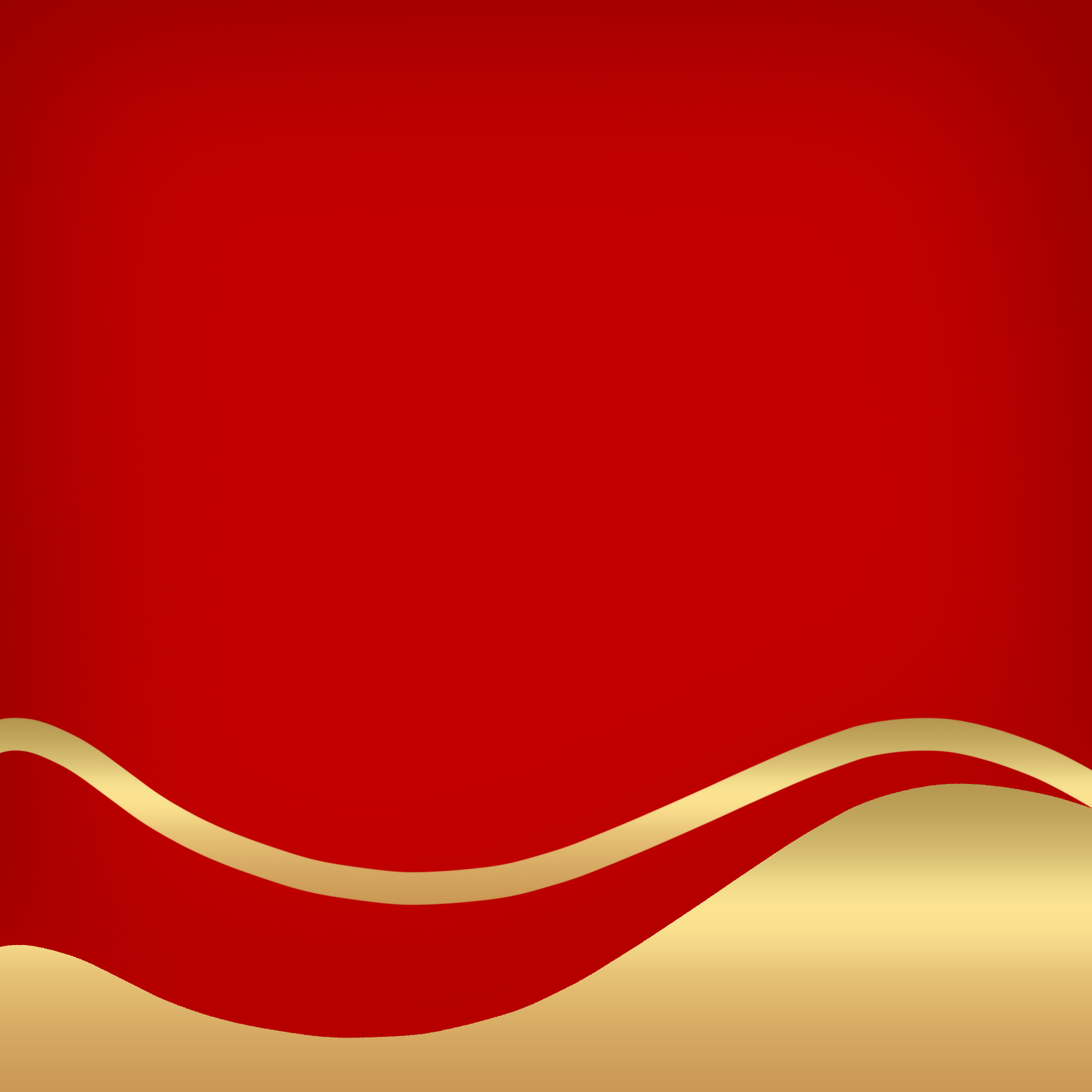 Red background with gold wavy line