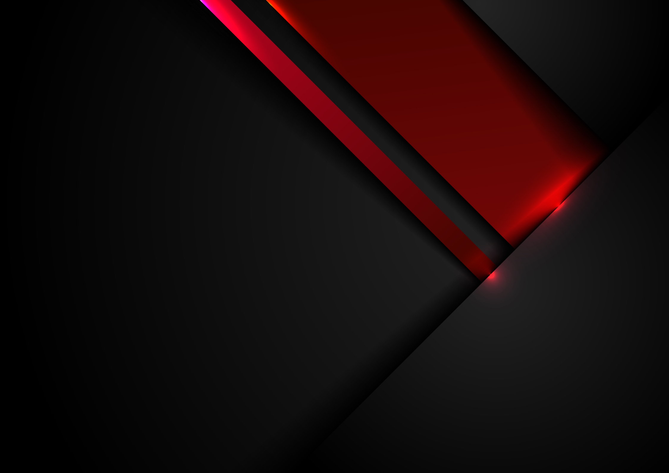 Abstract template black and red geometric overlapping with shado