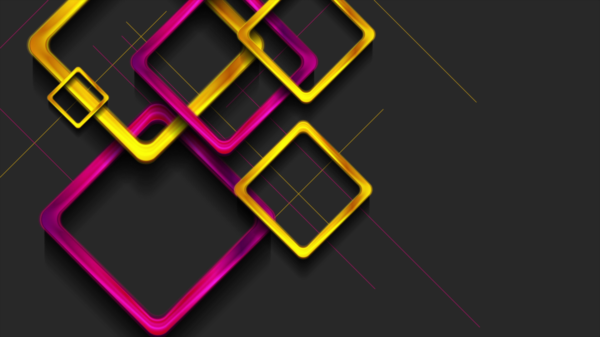 Colorful glossy squares abstract tech background